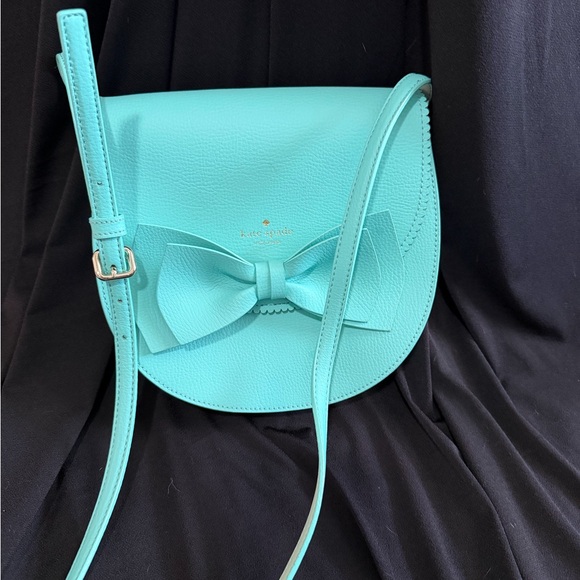 kate spade Handbags - Kate Spade Aqua Crossbody Bag with Bow
